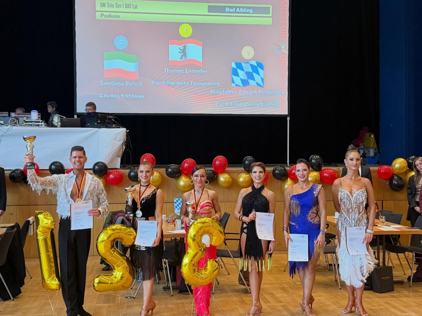 Coletta Braun erreicht Platz 6 auf der Deutschen Meisterschaft Sen. I BAS Latein Solo 2026.